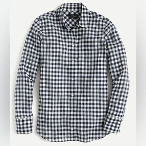 J Crew Ludlow Navy blue  Gingham Long Sleeve Button Up Shirt - S